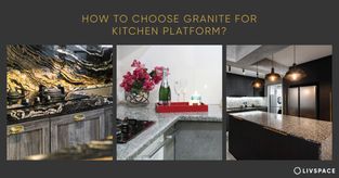 granite platform for kitchen