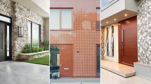 modern front wall tiles design