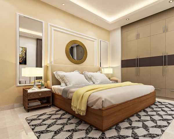 warm contemporary bedroom