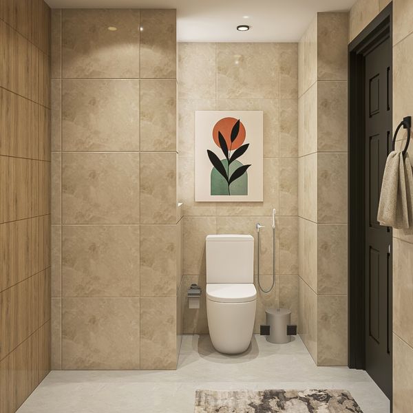 Bathroom Design With False Ceiling And