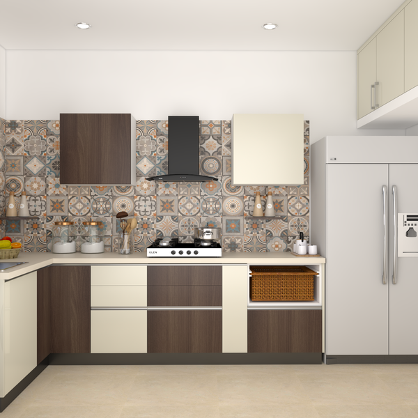 brown and cream kitchens