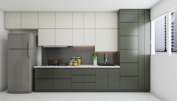 charcoal grey fridge