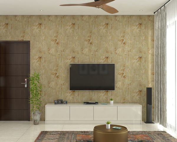 Compact Sized Modern Themed Low Maintenance TV Unit Design | Livspace