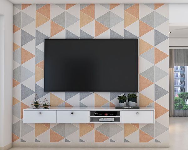 TV Unit Wallpaper at Rs 100square feet  Wallpaper in Hyderabad  ID  13681695048