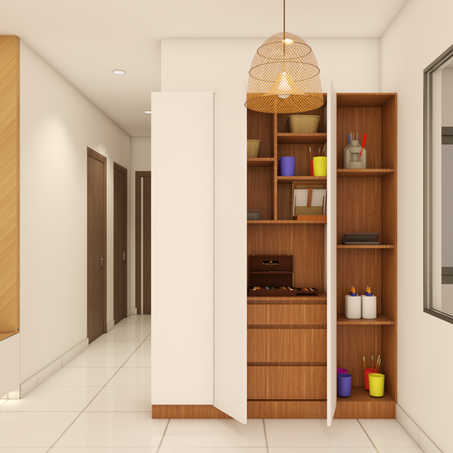 Spacious Foyer Design | Livspace