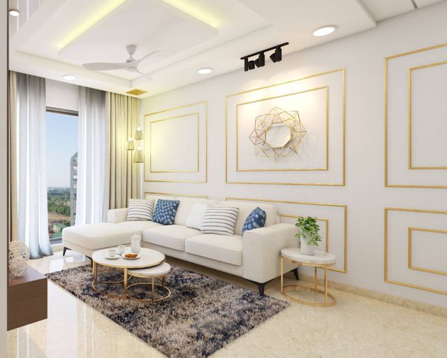 Low Maintenance Contemporary Style Compact Sized Living Room Design ...