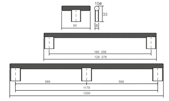 Graf2, Brushed brass