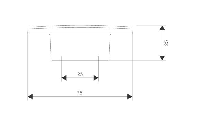 Knob 376 , Brushed nickel