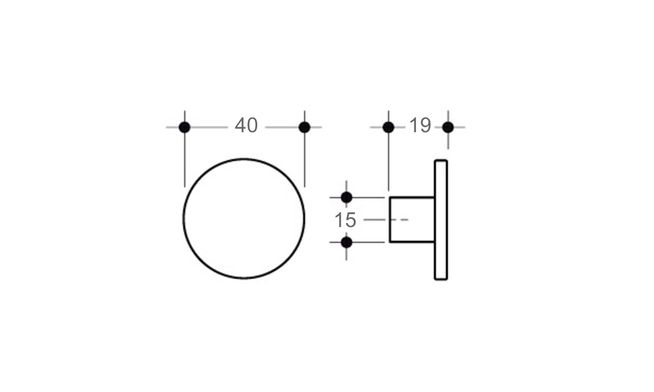 Poli Knob, ABS white