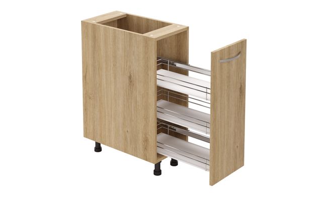 Spice Pullout, 3-tier SS Basket