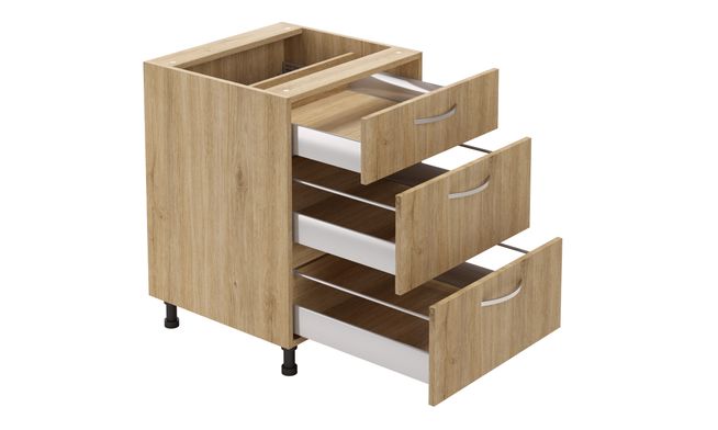 Base Unit, 3 Drawers (1M, 2L)