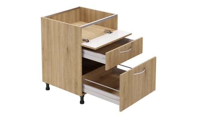 Hob Unit, 1 Flap Down, 2 Drawers