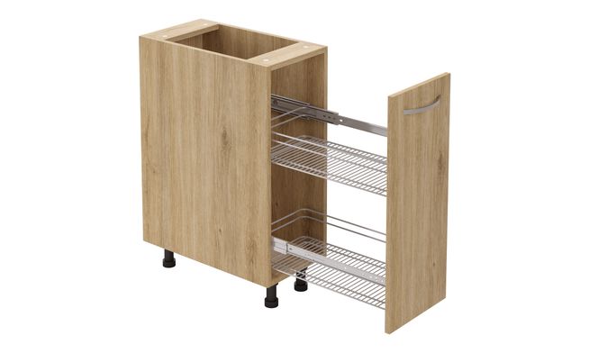 Bottle Pullout, 2-tier SS Basket