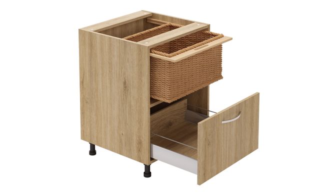 Base Unit, 1 Wicker Basket, 1 Drawer