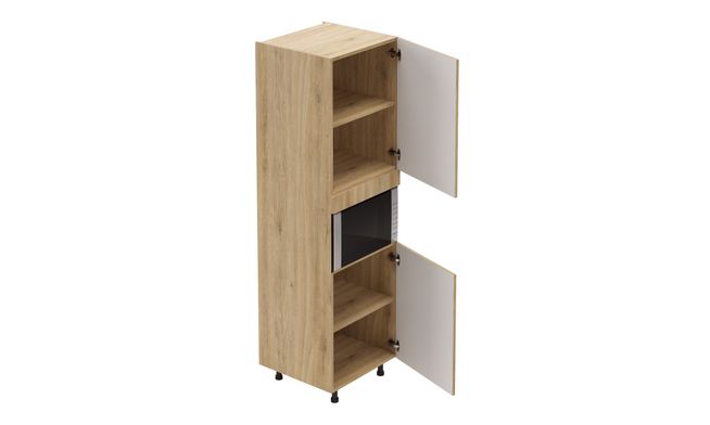 Tall Microwave Unit, 2 Shelves