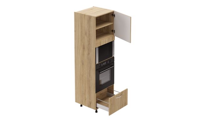 tall unit with microwave and oven