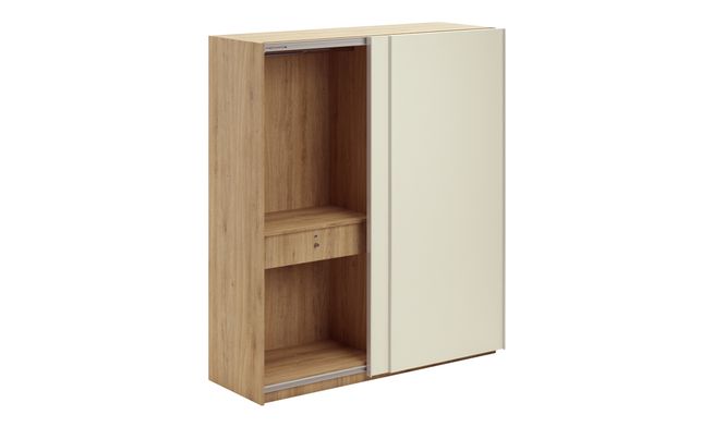 Overlay Sliding 2-Door, 3 Drawers, 2100 mm