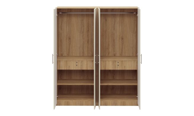 Swing 4-Door, 2 Drawers, 2100 mm