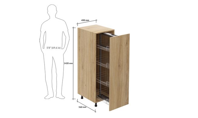 Mid-tall Unit, Larder Pullout