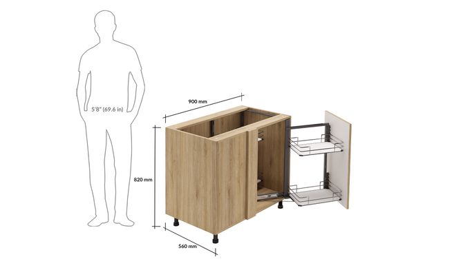 Blind Corner Unit, Moving Corner