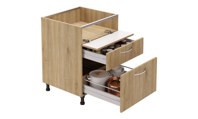 Hob Unit, 1 Flap Down, 2 Drawers