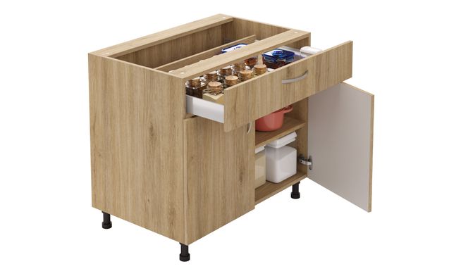 Base Unit, 1 Drawer (1M), 1 Shelf