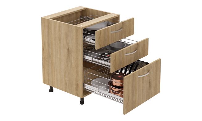 Base Unit, 2 SS Drawers (2M, 1L)