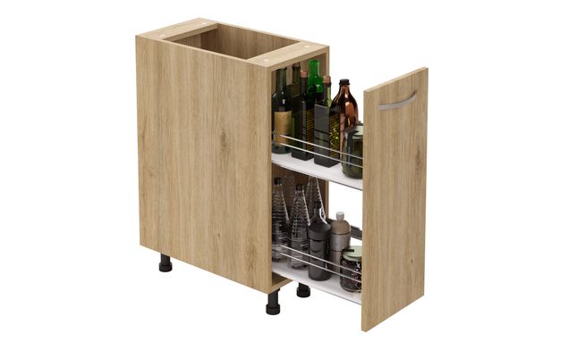 Bottle Pullout, 2-tier SS Basket
