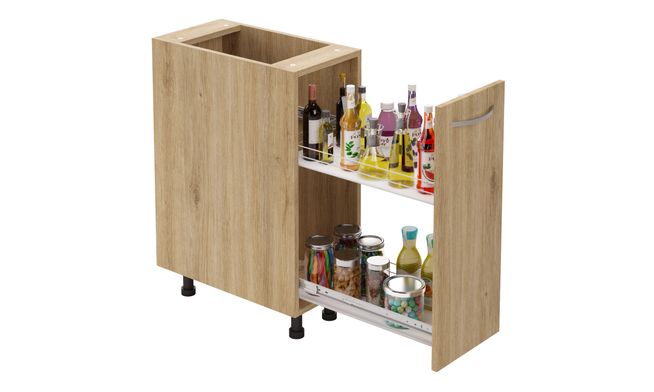 Bottle Pullout, 2-tier SS Basket