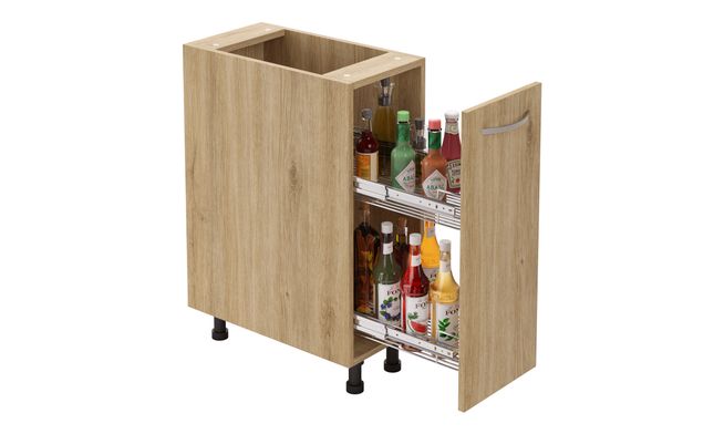 Bottle Pullout, 2-tier SS Basket