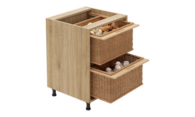 Base Unit, 2 Wicker Baskets