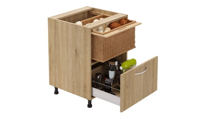 Base Unit, 1 Wicker Basket, 1 Drawer