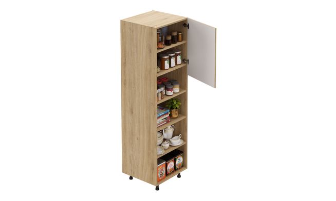 Tall Open/Close Unit, 4 Shelves