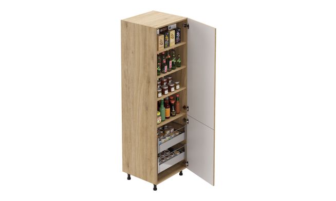 Tall Unit, 2 Drawers, 4 Shelves