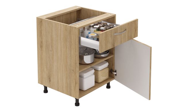 Base Unit, 1 SS Drawer (1M), 1 Shelf