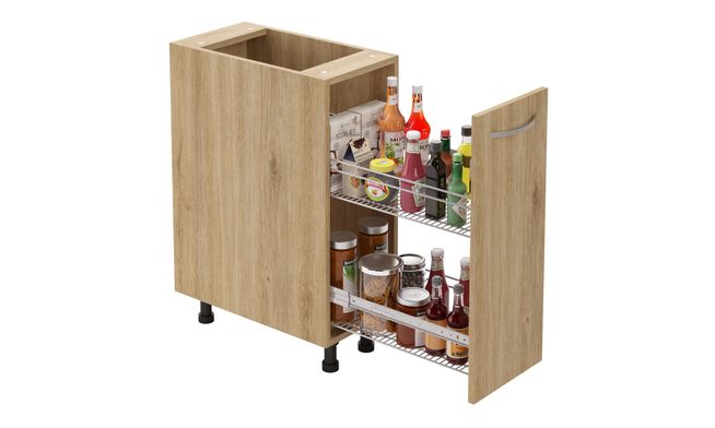 Bottle Pullout, 2-tier SS Basket