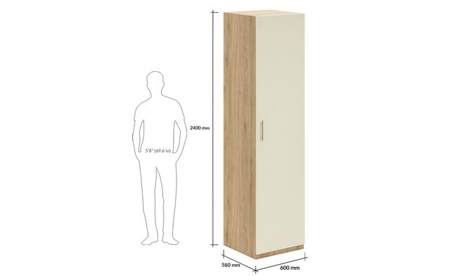 Swing 1-Door, Design-A, 2400 mm