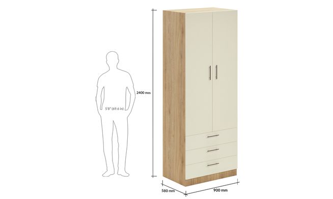 Swing, Ext. Drawer, Design-F, 2400mm