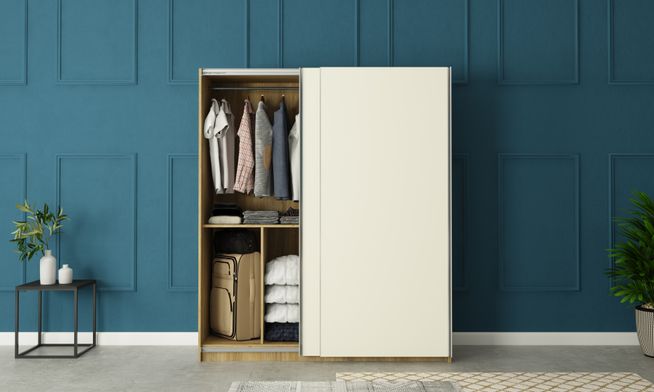 Overlay Sliding 2-Door, Design-BA, 2100 mm