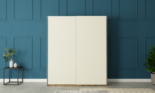 Overlay Sliding 2-Door, Design-BA, 2100 mm