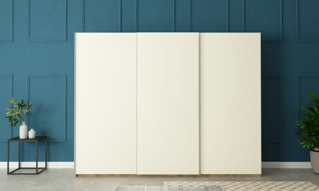 Overlay Sliding 3-Door, Design-AAC, 2100 mm