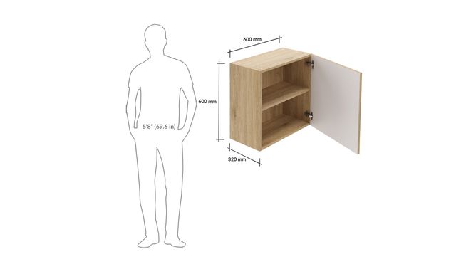 Wall Unit, 1 Shelf