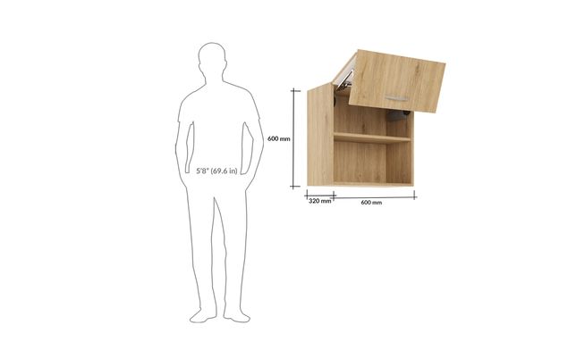 Wall HF Lift-up Unit, 1 Shelf