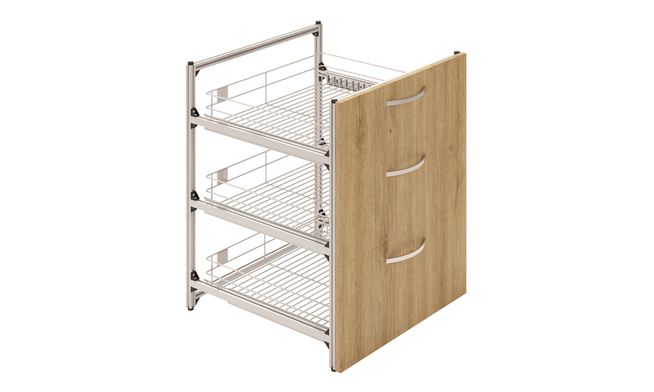 3 SS Drawer Unit (1M, 2L)