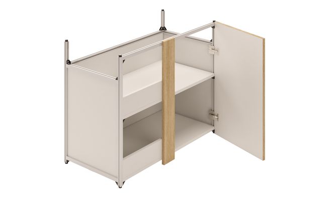 Blind Corner Unit, 1 Shelf