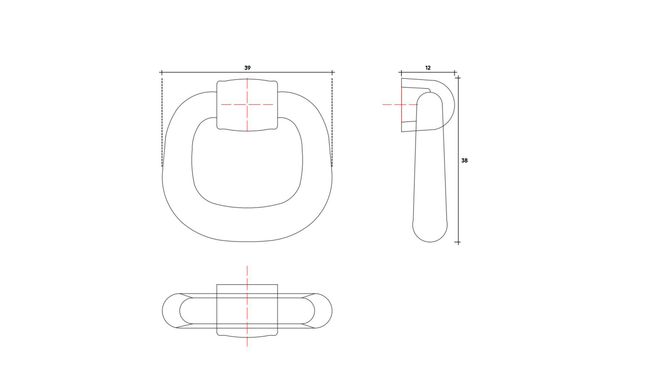 Pendent 0516, Antique Brass