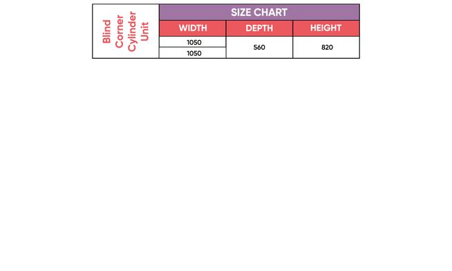 Blind Corner Cylinder Unit