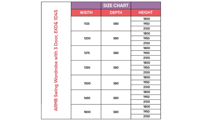 Swing, 1 Drawer, 4 Shelves, 2100 mm