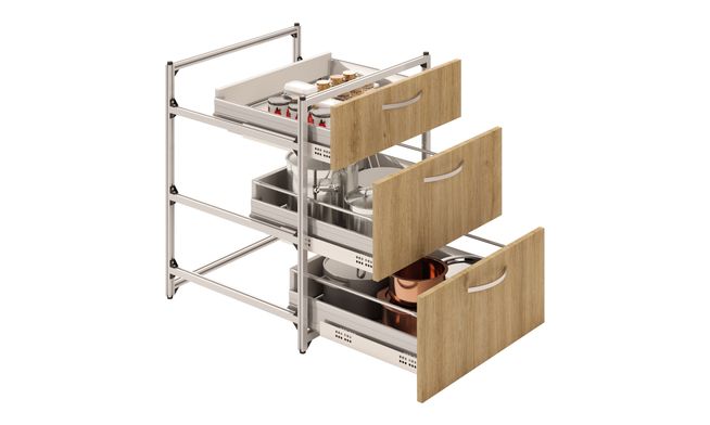 3 Drawer Unit (1M, 2L)