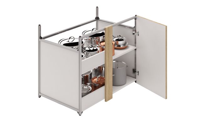 Blind Corner Unit, 1 Shelf